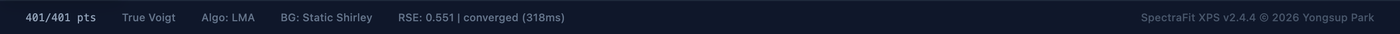 The footer status bar.