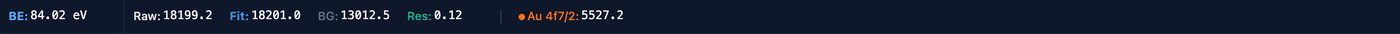 The live cursor readout.
